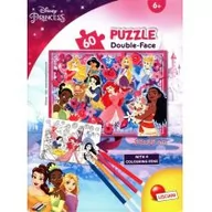 Puzzle - Lisciani Giochi 86191 Disney a Tub Mini 60-Princess Puzzle dla dzieci, wielokolorowe 86191 - miniaturka - grafika 1