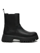 Botki damskie - Timberland Sztyblety Mid Pull On Boot TB0A6FCHW021 Czarny - miniaturka - grafika 1