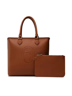 Torebki damskie - Trussardi Torebka Iris Shopper 75B01194 Brązowy - grafika 1