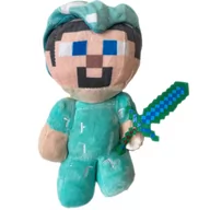 Maskotki i pluszaki - WKS, MINECRAFT Zestaw Pluszowych Maskotek Diamentowy Steve i Baby Zombie - miniaturka - grafika 1