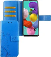Etui i futerały do telefonów - Samsung Galaxy A71 etui na telefon komórkowy etui ochronne etui z klapką etui na kartę niebieskie - miniaturka - grafika 1