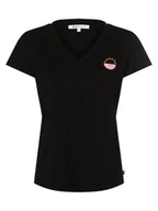 Koszulki i topy damskie - Tom Tailor Denim - T-shirt damski, czarny - miniaturka - grafika 1