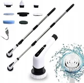 Miotły, szufle, mopy - SZCZOTKA MINI SCRUBBER ELEKTRYCZNA TELESKOPOWA FARI - miniaturka - grafika 1