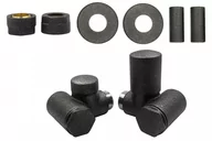 Zawory i kraniki - Zawór regulacyjny Integra prawy Cu ciemny grafit strukturalny All in One - miniaturka - grafika 1