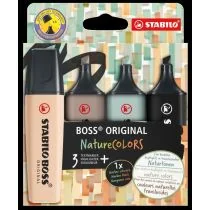 Stabilo ZAKRESLACZ 4KOL MARK CZAR NATUR STAB BOSS 2-5PG - Przybory szkolne - miniaturka - grafika 1