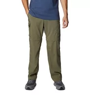 Spodenki męskie - Columbia Męskie spodnie trekkingowe Silver Ridge Utility z odpinanymi nogawkami, zielony (Stone Green), W38/L32, Kamień zielony, 38W x 32L - miniaturka - grafika 1