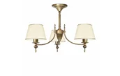 Lampy sufitowe - Mosiężny żyrandol z abażurami A-S3AK - miniaturka - grafika 1