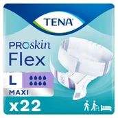Pieluchy dla dorosłych - Pieluchomajtki TENA Flex ProSkin Maxi L 22 szt - miniaturka - grafika 1