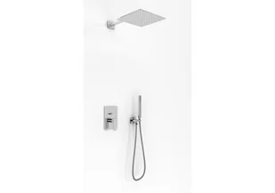 Kohlman EXCELENT zestaw prysznicowy chrom deszczownica 20cm QW210HQ20  QW210HQ20 - Zestawy prysznicowe - miniaturka - grafika 1