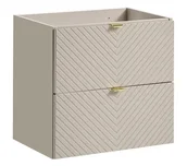 Szafki łazienkowe - Kaszmirowa szafka pod umywalkę z szufladami - Virello 4X 60 cm - miniaturka - grafika 1