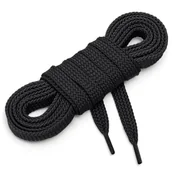Akcesoria obuwnicze - Sznurówki sznurowadła płaskie 7 mm czarny 45 cm - miniaturka - grafika 1