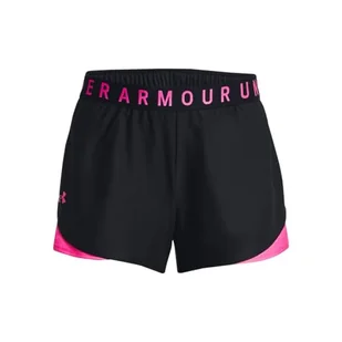 Under Armour Damskie szorty Play Up 3.0 (1 szt.), Czarny/Rebel Różowy, L - Spodenki damskie - miniaturka - grafika 1