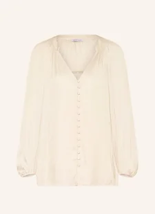 Mrs & Hugs Bluzka Satynowa beige - Bluzki damskie - miniaturka - grafika 1