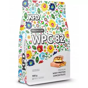 Białko KFD Premium WPC 82 900g  Baton Karmel-Orzech - Odżywki białkowe - miniaturka - grafika 1