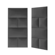Panele ścienne i boazeria - Panel tapicerowany Melange PK czarny 30 x 30 ME31 - miniaturka - grafika 1