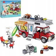 Klocki - Klocki konstrukcyjne samochód kempingowy Kamper z akcesoriami Van 880 el. - miniaturka - grafika 1