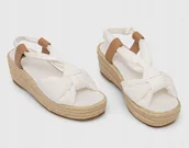 Espadryle damskie - Gant Sandały Espadryle Białe Skórzane 39 Żno - miniaturka - grafika 1