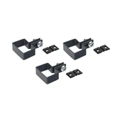 Akcesoria do ogrodzeń - Obejma końcowa 40x60 mm 3szt. antracytowa 5905309201613 - miniaturka - grafika 1