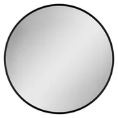 Lustra - Lustro łazienkowe Ayo 50 cm czarne - miniaturka - grafika 1