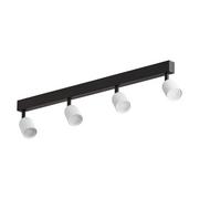 Lampy sufitowe - TK Lighting Top 6268 listwa plafon lampa sufitowa spot 4x5W GU10 czarna/biała - miniaturka - grafika 1