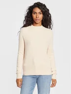 Swetry damskie - Calvin Klein Sweter K20K204767 Beżowy Regular Fit - miniaturka - grafika 1