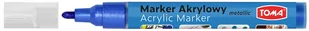 Toma Marker akrylowy TO-402 2,5mm metaliczny niebieski 9345 - Markery permanentne - miniaturka - grafika 1