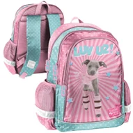 Plecaki szkolne i tornistry - Plecak szkolny różowy szkolny Piesek KLASA 1-3 Dla dziewczynki - miniaturka - grafika 1