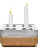 Świeczniki - Świecznik Stumpastaken Fyran aluminium z podstawką - miniaturka - grafika 1