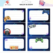 Etykiety samoprzylepne i bloki etykiet - Naklejki na szafkę i zeszyt Pad Gra - miniaturka - grafika 1