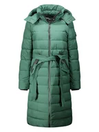 Kurtki damskie - Canadian Peak Płaszcz zimowy "Cabimeak" w kolorze zielonym - miniaturka - grafika 1