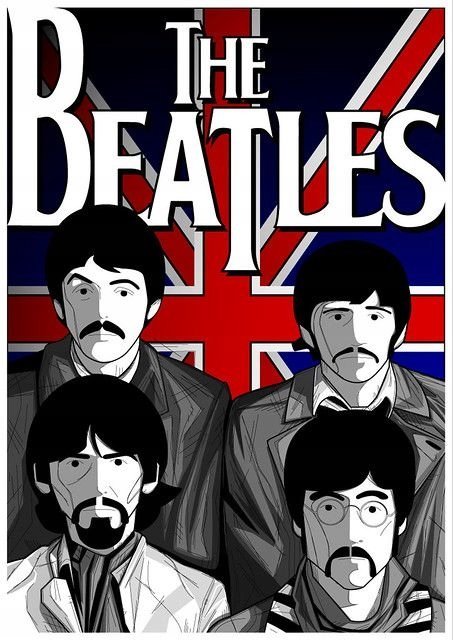 PODKŁADKA POD MYSZ Nadruk 22x18 cm The Beatles Rock John Lennon Prezent