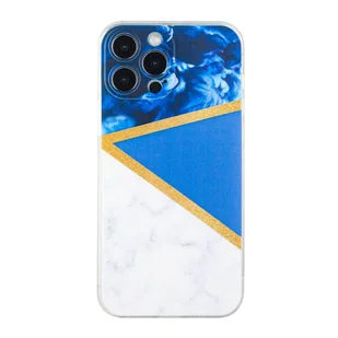 Etui König Design kompatybilne z Apple iPhone 13 Pro Max plastikowe miękkie etui na telefon - Etui na telefon ciemnoniebieskie - Etui i futerały do telefonów - miniaturka - grafika 1