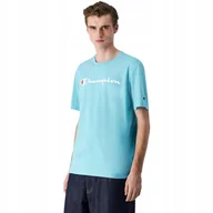 Koszulki męskie - Koszulka męska Champion SS Tee błękitna 220256 BS184 2XL - miniaturka - grafika 1