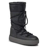 Śniegowce damskie - Śniegowce Moon Boot Ltrack High Nylon Wp 24500700001 Black 001 - miniaturka - grafika 1