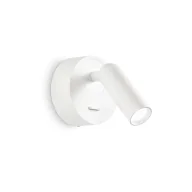 Lampy ścienne - Ideal Lux Kinkiet BEAN ROUND AP biały 260600 260600/IL - miniaturka - grafika 1