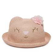 Czapki dla dzieci - Kapelusz Nelli Blu LA135-77192B Różowy - miniaturka - grafika 1