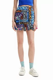 Desigual Damska spódnica, czarny, XL - Spódnice - miniaturka - grafika 1