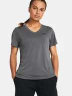 Koszulki sportowe damskie - Under Armour Koszulka sportowa "Tech" w kolorze antracytowym - miniaturka - grafika 1