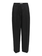 Spodnie damskie - ONLY Spodnie materiałowe Reina 15349616 Czarny Straight Fit - miniaturka - grafika 1