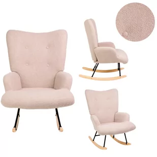Fotel MOSS TEDDY BOUCLE bujany beżowy - Fotele - miniaturka - grafika 1