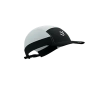 Czapki i chusty sportowe męskie - COMPRESSPORT Czapka biegowa 5 PANEL LIGHT CAP white/black - miniaturka - grafika 1