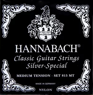 Hannabach Silver Special 815 struny do gitary klasycznej, naciąg normalny (medium) 652527 - Struny gitarowe  - miniaturka - grafika 1