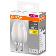 Żarówki LED - Osram Żarówka LED 4058075803947 E14 4 W = 40 W 470 lm 2700 K ciepła biel 230 V 10000 h 2 szt - miniaturka - grafika 1