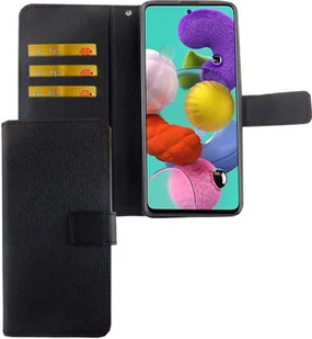 Etui Samsung Galaxy A71 Etui na telefon komórkowy Pokrowiec ochronny z klapką i miejscem na kartę Czarny - Etui i futerały do telefonów - miniaturka - grafika 1