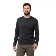 Koszulki sportowe męskie - Męska koszulka termoaktywna Jack Wolfskin SKY THERMAL L/S M black - XXL - miniaturka - grafika 1