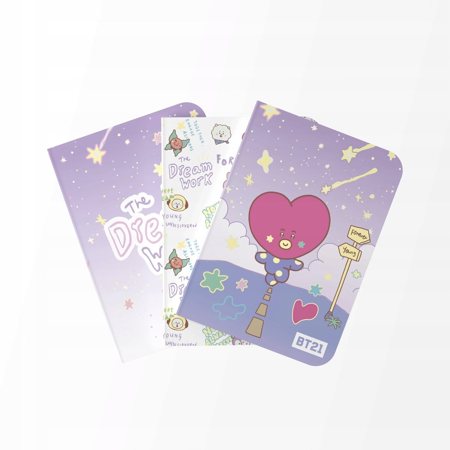 Curver BT21 - Zestaw zeszytów A6 TATA 3 sztuki