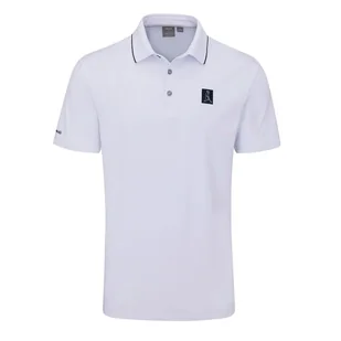 Męska koszulka golfowa Ping Mr. PING II Polo white - Golf - miniaturka - grafika 1