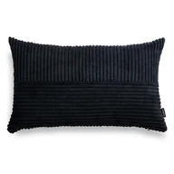 Poduszki dekoracyjne - Cord Slim czarna poduszka dekoracyjna 50x30 - miniaturka - grafika 1