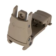 Amunicja i osprzęt ASG - MFT - Celownik przeziernikowy Back Up Polymer Flip Up Rear Sight - Scorched Dark Earth - BUPSWR-SDE - miniaturka - grafika 1