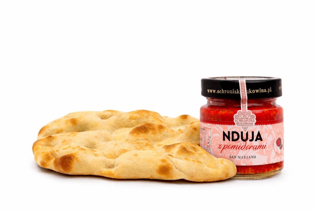 Spód do pizzy pinsa + Nduja Schronisko Bukowina